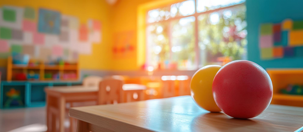 Happy child engaging in developmental therapy activities at Seedlings Centre